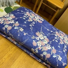 掛け布団と敷布団セット掛け布団カバー付きの画像