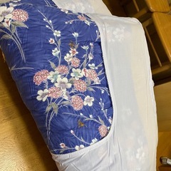 掛け布団と敷布団セット掛け布団カバー付きの画像