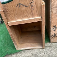 明治　木箱　収納箱　食器箱　アンティーク　レトロの画像