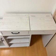 ドレッサー　デスク　伸縮可能の画像