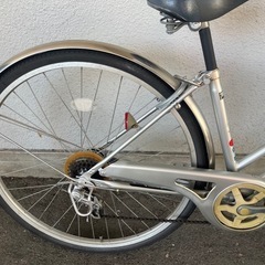 9J131 シティサイクル２７サイズ　６段変速オートライト　★自転車専門店の中古車です★　【消費税込み・防犯登録６００円込みの画像