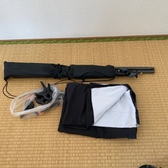 背景布 背景スタンド 150x200cm 黒い布 白い布 強力クリップ付 80-200cm 高さ調整可能の画像