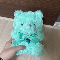 くまのぬいぐるみ　グリーンの画像
