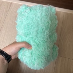くまのぬいぐるみ　グリーンの画像