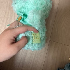 くまのぬいぐるみ　グリーンの画像