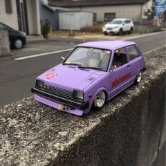 旧車　プラモデルの画像