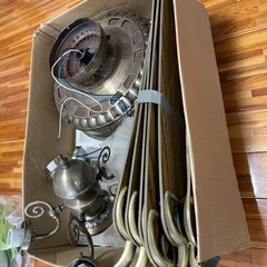 アンティークランプ　ファン付きの画像