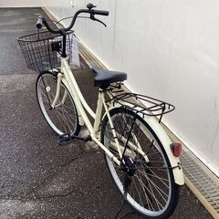 自転車🚲24インチ自転車🚲ギア付き・ライト付き自転車🚲お買い得‼️春日市‼️入荷しました🚲クリーム色自転車🚲クリームカラー🚲リサイクルマート♻️リサイクル🚲【No327】の画像