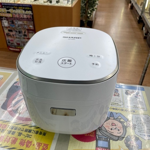 ☆ドリーム荒牧店☆☆ジモティー割引有☆シャープ3合炊きマイコン炊飯ジャー KS-C5E2 2024年製　中古