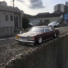 旧車　プラモデルの画像