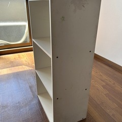 カラーボックス 白 (汚れあり)の画像