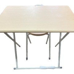 NO.2574【美品】カインズ デスク チェア セット ベージュ 机 椅子 家具 中古の画像