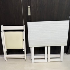 折りたたみデスク&チェア VCT-7699 机とイス2点セット コンパクト  の画像