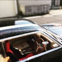 旧車　プラモデルの画像