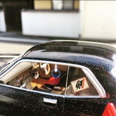 旧車　プラモデルの画像