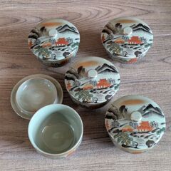 九谷焼　栄利　急須·湯呑みセットの画像