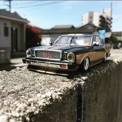 旧車　プラモデルの画像
