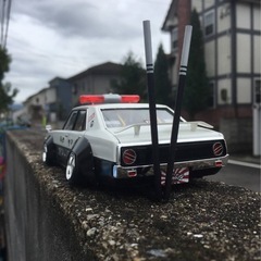 旧車　プラモデルの画像