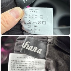 hanahana ブラック ガウチョパンツ M-L⭐︎の画像