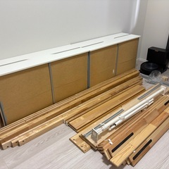 【無料】IKEA ダブルベッド　フレーム　MANDALの画像