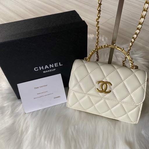 2点おまとめ　CHANEL パール持ち手　ショルダーバッグ　ノベルティ