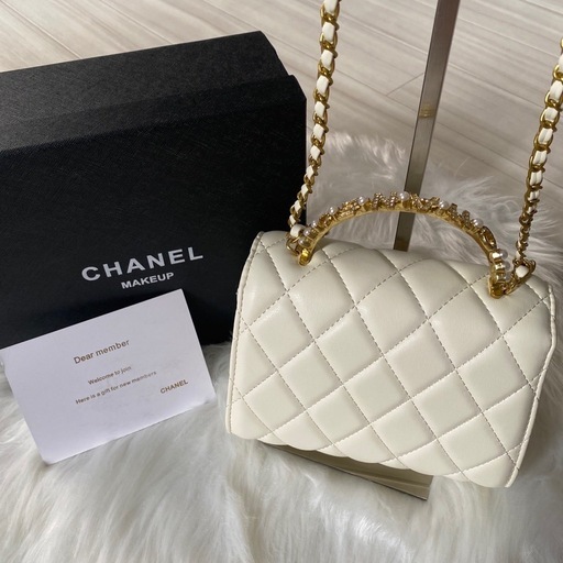 2点おまとめ　CHANEL パール持ち手　ショルダーバッグ　ノベルティ