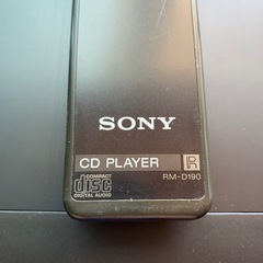 SONY CD PLAYER RM-D190 リモコンの画像