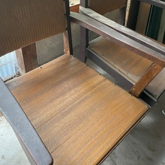 木製の椅子　2個セットの画像