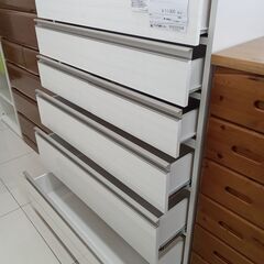 ★リユースのサカイ日立店★HJ7809 NITORI チェスト ホワイト H137.2×D42.2×W99.8 クリーニング済み の画像