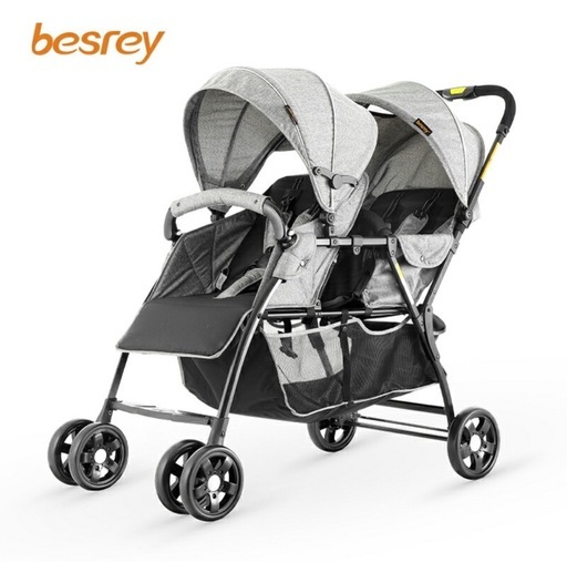 値下げ中！✨新品未使用未開封✨besrey BR-C708S 2人乗りベビーカー 二人乗り