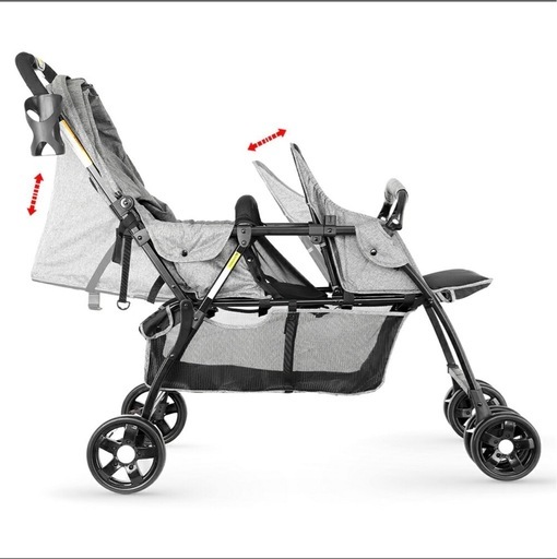 値下げ中！✨新品未使用未開封✨besrey BR-C708S 2人乗りベビーカー 二人乗り