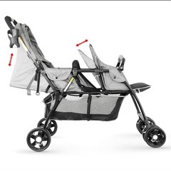 ✨新品未使用未開封✨besrey BR-C708S 2人乗りベビーカー 二人乗りの画像