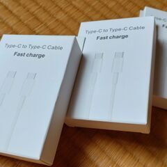 【配送可】新品未使用 USB-C & USB-C USBタイプCケーブルの画像