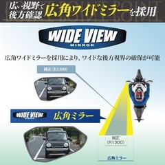 バイク用ミラー　左右セットの画像