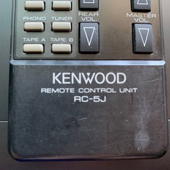 KENWOOD RC-5J リモコン　ジャンク
の画像