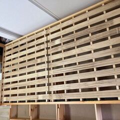 ★配達＆組み立て無料★ 無印良品 MUJI パイン材 ベッド フレーム シングルベッドの画像