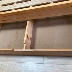 ★配達＆組み立て無料★ 無印良品 MUJI パイン材 ベッド フレーム シングルベッドの画像
