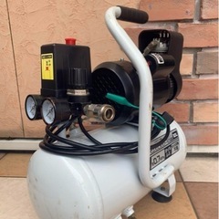 EARTH MAN オイルレスエアーコンプレッサー静音タイプ10L ジャンクの画像