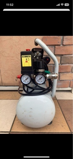 EARTH MAN オイルレスエアーコンプレッサー静音タイプ10L ジャンク
