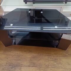 ★リユースのサカイ水戸店★ＴＶ台黒H53×D45×W108クリーニング済みMT5521の画像