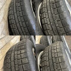 202508122【札幌】195/65R15　スタッドレス　冬タイヤ　15インチテッチントヨタカバー付　ice FRONTAGE　ノアヴォクなどの画像