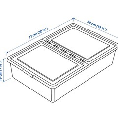ソッケルビート　IKEA 収納　2個の画像
