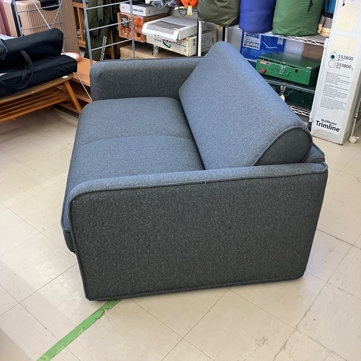 美品　コアラソファーベッド　CUSHY セミダブルサイズ　グレー　公田店