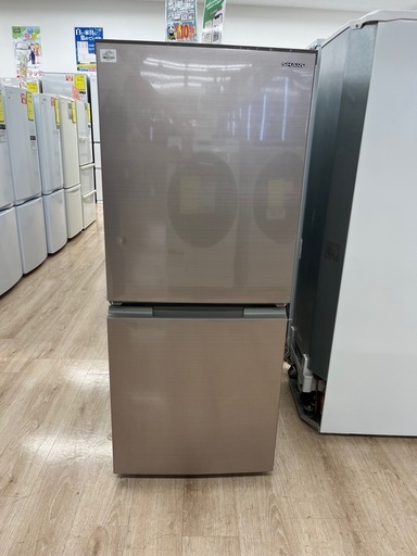 シャープ 2ドア冷蔵庫 SJ-D15JJ-N 152L 2022年製 シャープ SJ-D15J 冷蔵庫 (どっちもドア・152L) マットホワイト