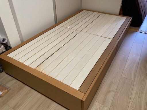 ☆配達＆組み立て無料☆ 無印良品 MUJI 収納ベッド オーク材