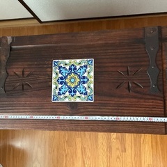木製　収納家具　タイル　取りに来てくださいの画像