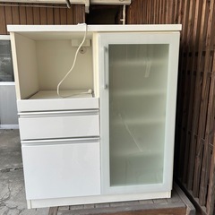 食器棚　レンジ台セットの画像