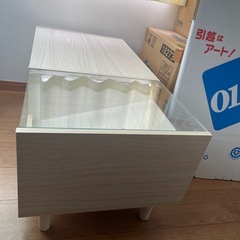 鏡付きローテーブルの画像