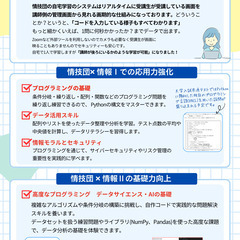 全国可！中高生向けPython自宅学習！自宅にいながら1日15分からでも着実に実力UPの画像