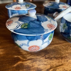 湯呑み　茶碗　花柄の画像